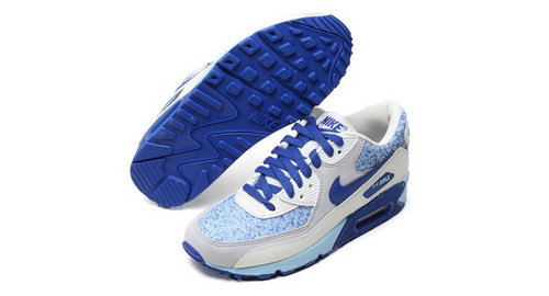 Nike Air Max 90 Womenss Shoes White Blue Best Price